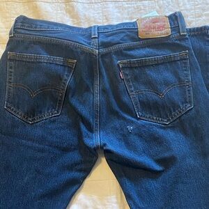 Levi's Men's Dark Blue Straight Jeans